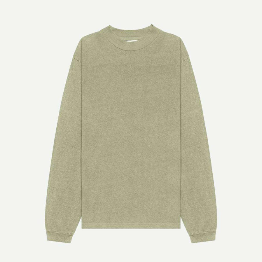 Tees * | John Elliott 900 Ls Mock Tee Eucalyptus