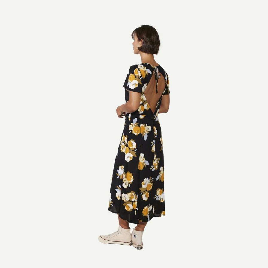 Womens * | Rue Stiic Carter Split Dress In Marigold Floral