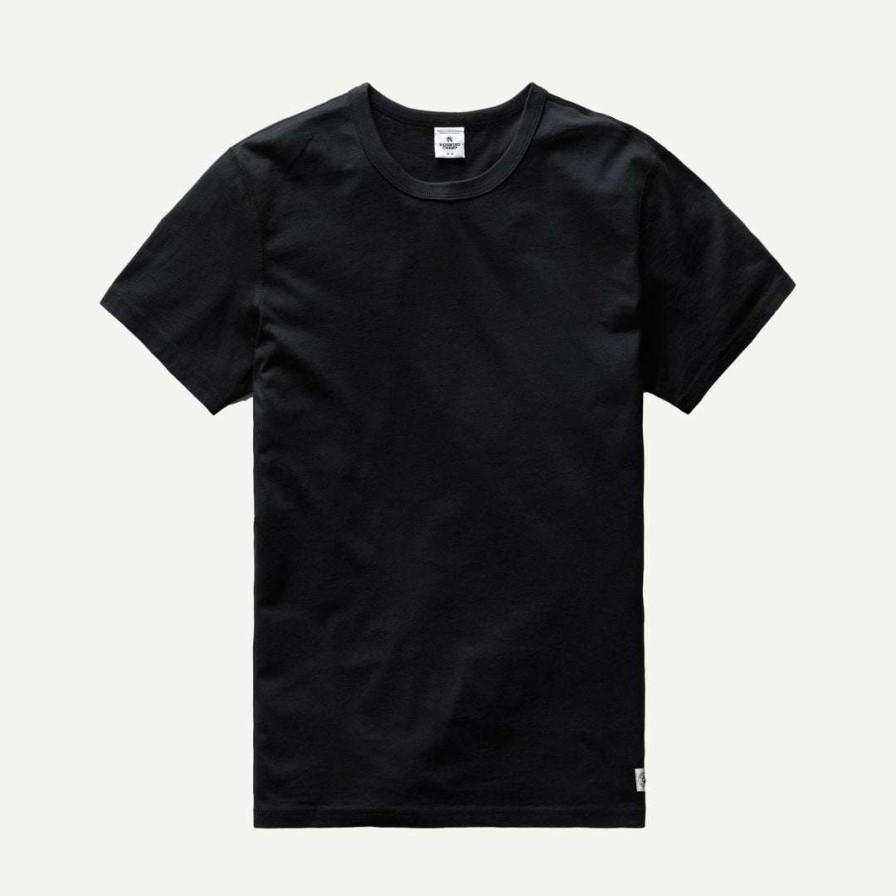 Tees * | Reigning Champ Knit Ringspun Jersey T-Shirt Black