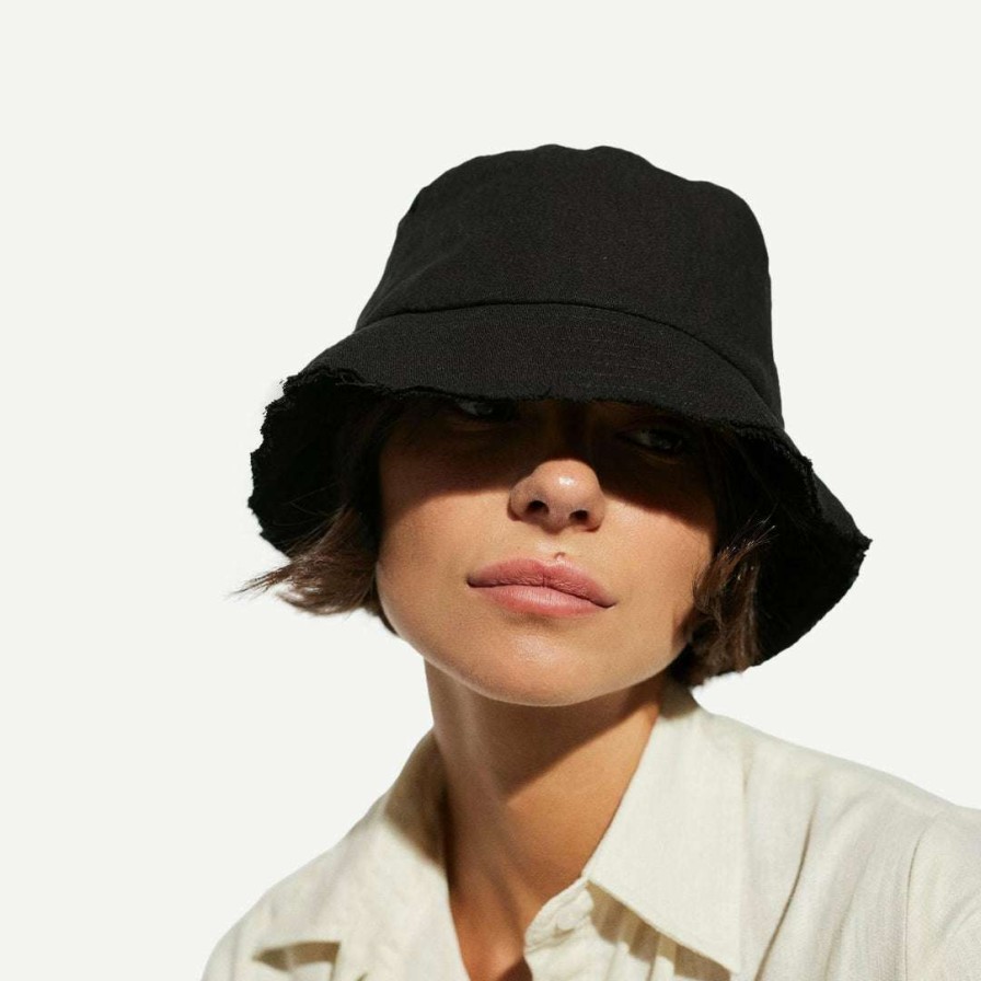 Womens * | Rue Stiic Zola Small Bucket Hat Black Womens