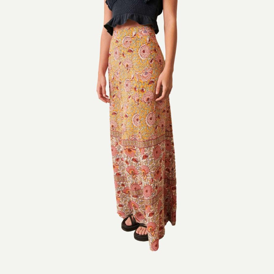 Womens * | Ba&Sh Womens Vanessa Skirt Ocre