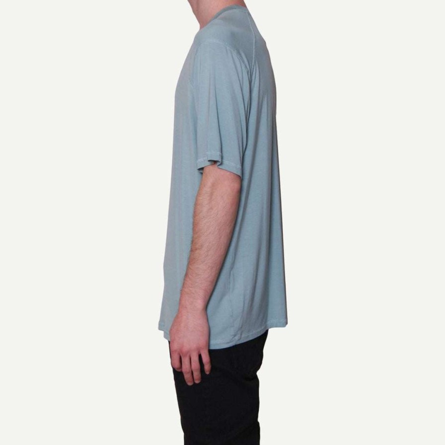 Tees * | Galvanic Mens Core Dual Blend Tee In Green Blue