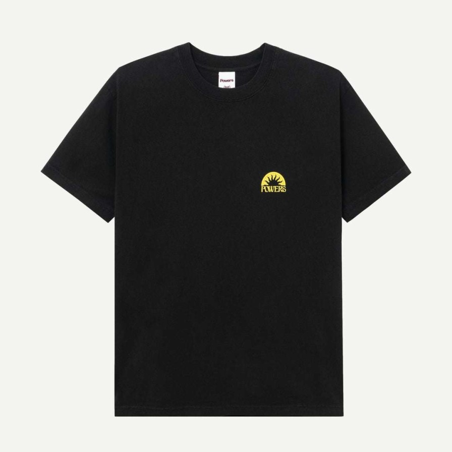 Tees * | Powers Mens Sun Ss Tee Black