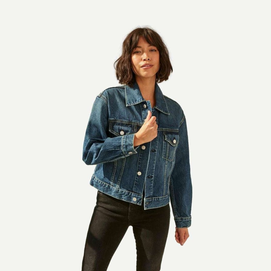 Womens * | Amo Gia Jacket In Eternal Blue Womens