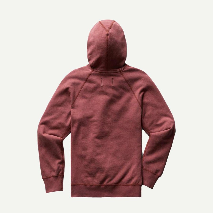 Mens * | Reigning Champ Knit Lightweight Terry Pullover Hoodie In Russet