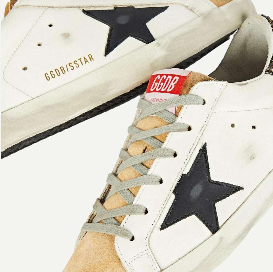 Womens * | Golden Goose Womens Superstar Leather Cappuccino