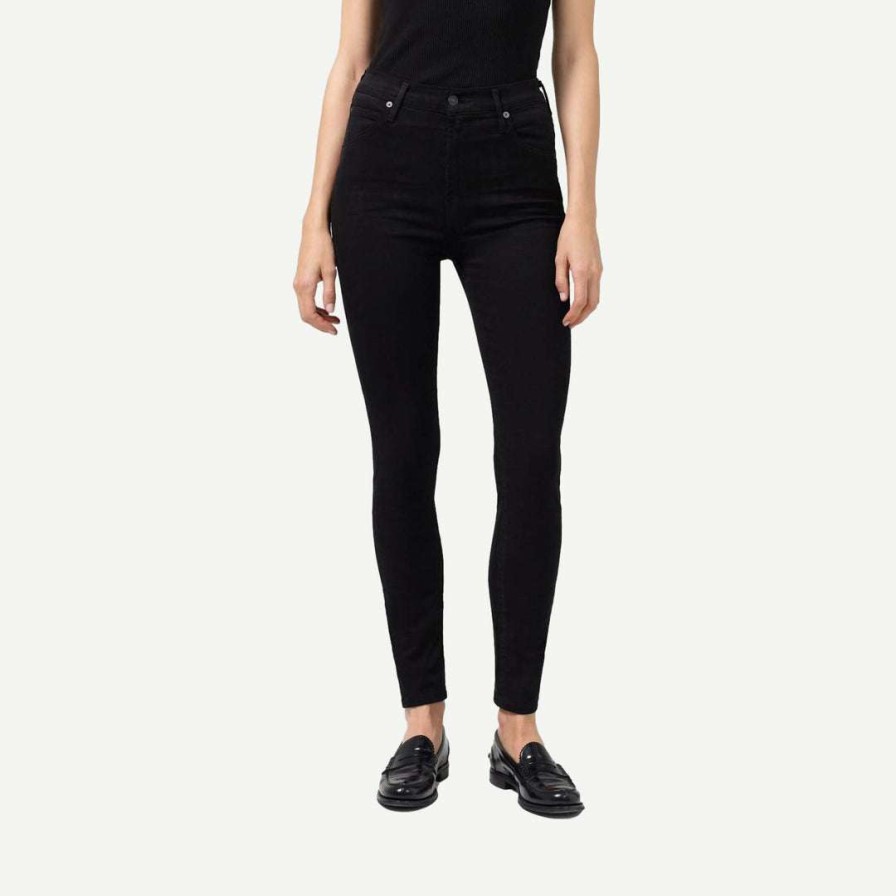 Womens * | Citizens Of Humanity Chrissy High Rise Skinny In Plush Black