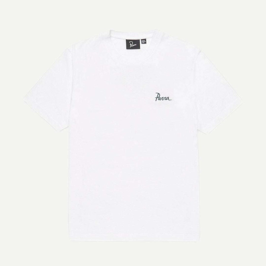 Tees * | By Parra Sitting Pear T-Shirt White