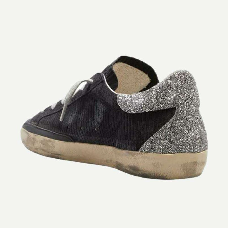 Womens * | Golden Goose Superstar Corduroy Print Upper Crystals Star Womens