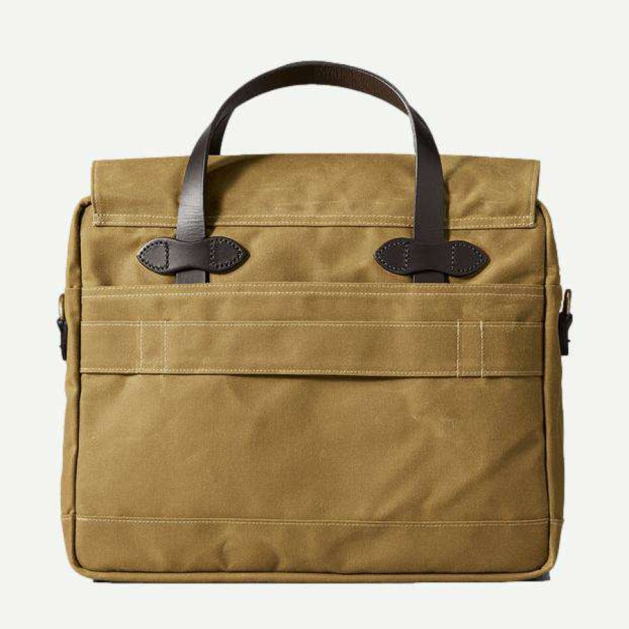 Womens * | Filson 24 Hr Tin Briefcase Dark Tan Accessories