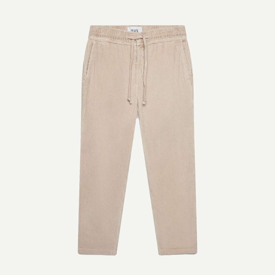 Mens * | Wax London Kurt Trouser Jumbo Corduroy Stone