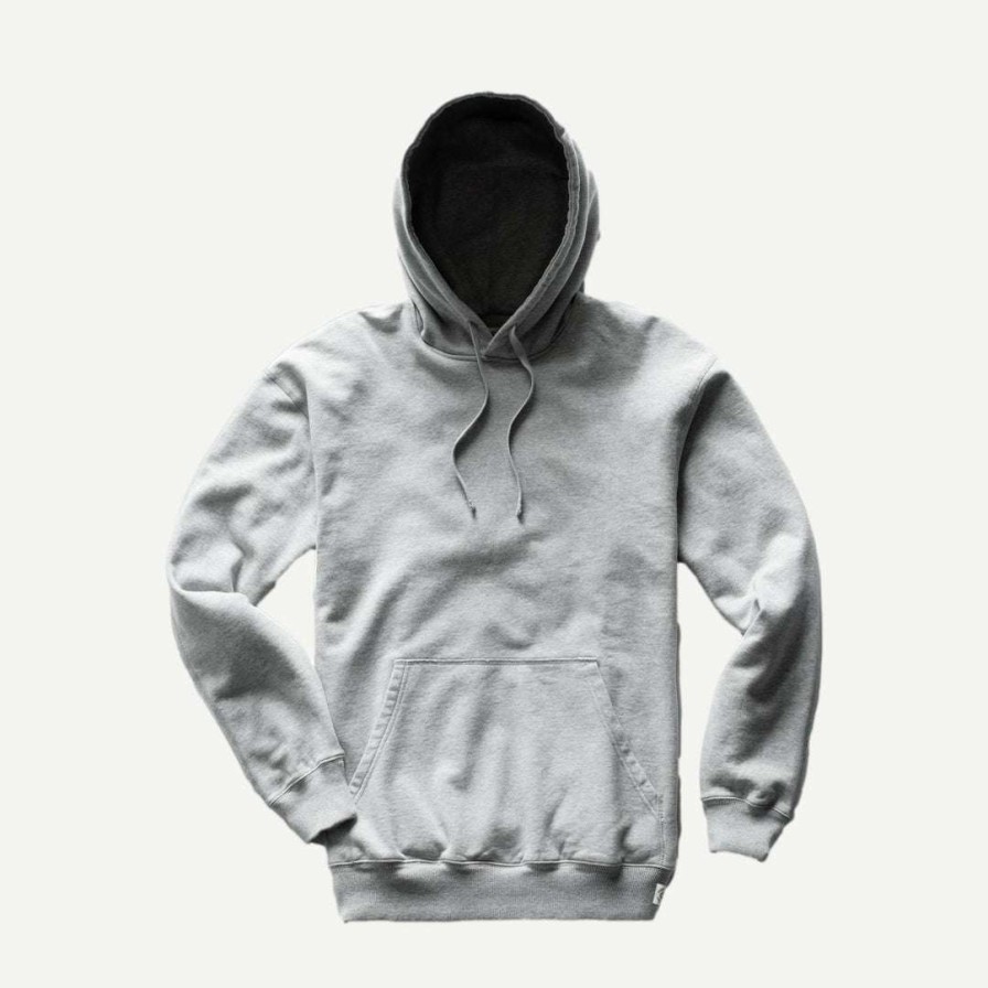 Mens * | Reigning Champ Mens Knit Lightweight Pullover Hoodie H. Grey