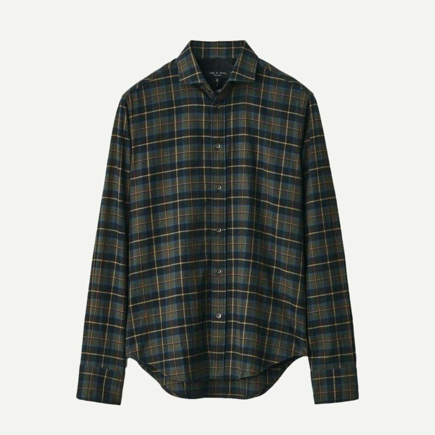 Mens * | Rag & Bone Mens Flannel Rove Shirt