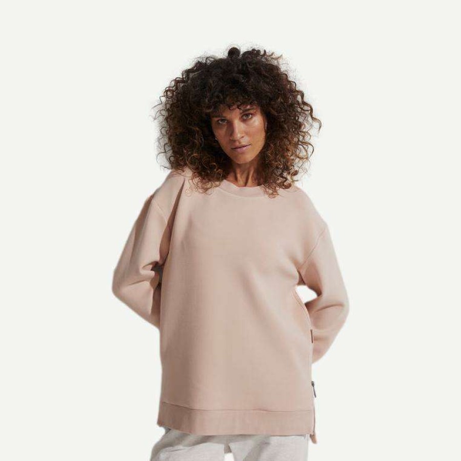 Womens * | Varley Charter Sweat Rose Dust Womens