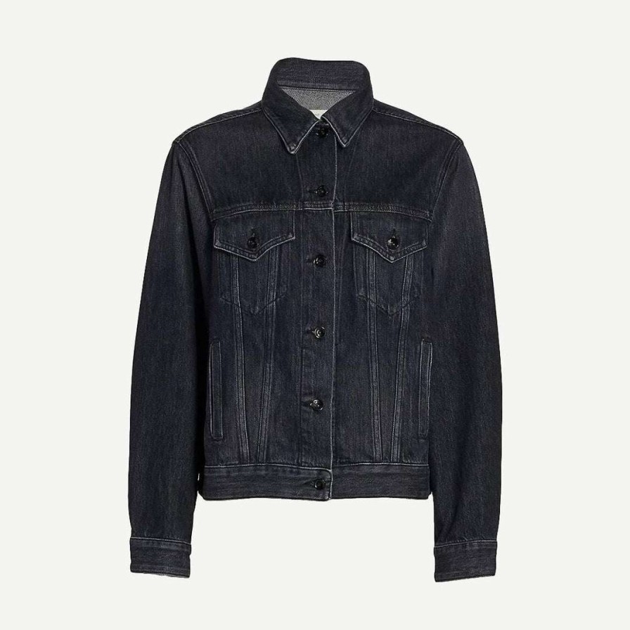 Womens * | Rag & Bone Denim Jacket Onyx Womens