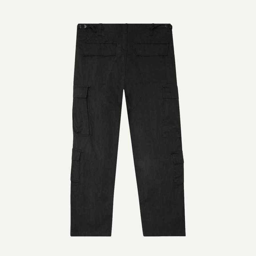 Mens * | Stussy Nylon Ripstop Surplus Cargo Pant Black