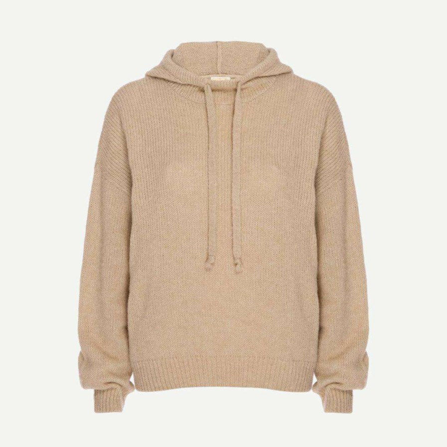 Womens * | Nation Ltd Tessa Alpaca Hoodie In Antique