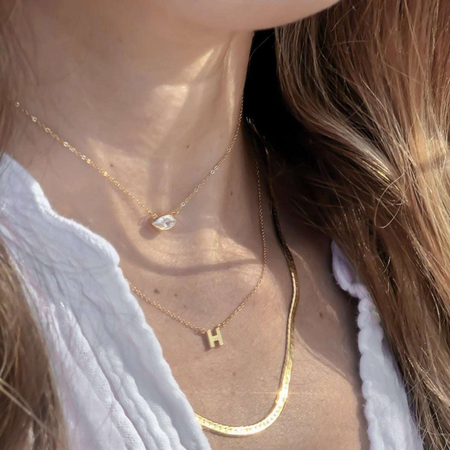 Mens * | Thatch Initial Necklace Womens