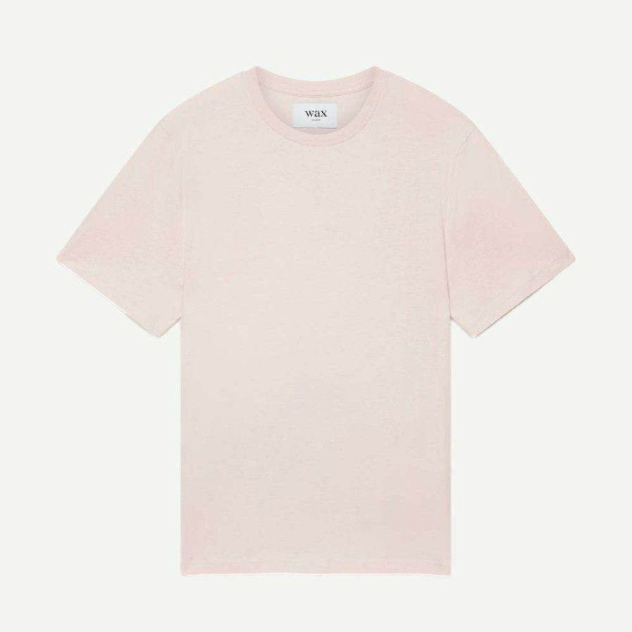 Tees * | Wax London Mens Reid Ss Tee Compact Cotton Pink