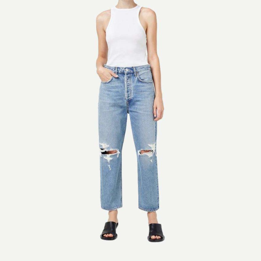 Womens * | Agolde 90'S Crop Mid Rise Loose Fit Suspend Womens