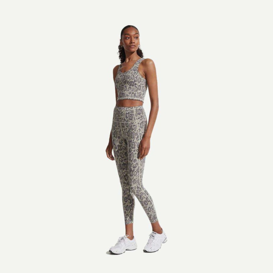 Womens * | Varley Let'S Go Running Legging Sage Noise Snake Womens