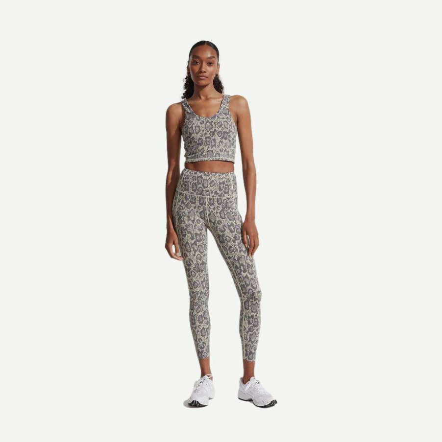 Womens * | Varley Let'S Go Running Legging Sage Noise Snake Womens