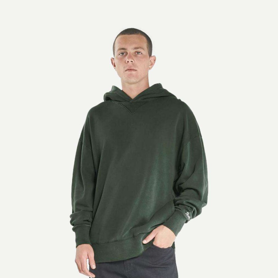 Mens * | Thrills Mens Situation Normal Slouch Pull On Hood Dark Olive