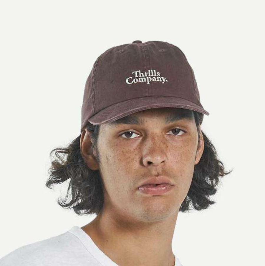 Womens * | Thrills Mens Contrasting Stack 6 Panel Cap Mahogany