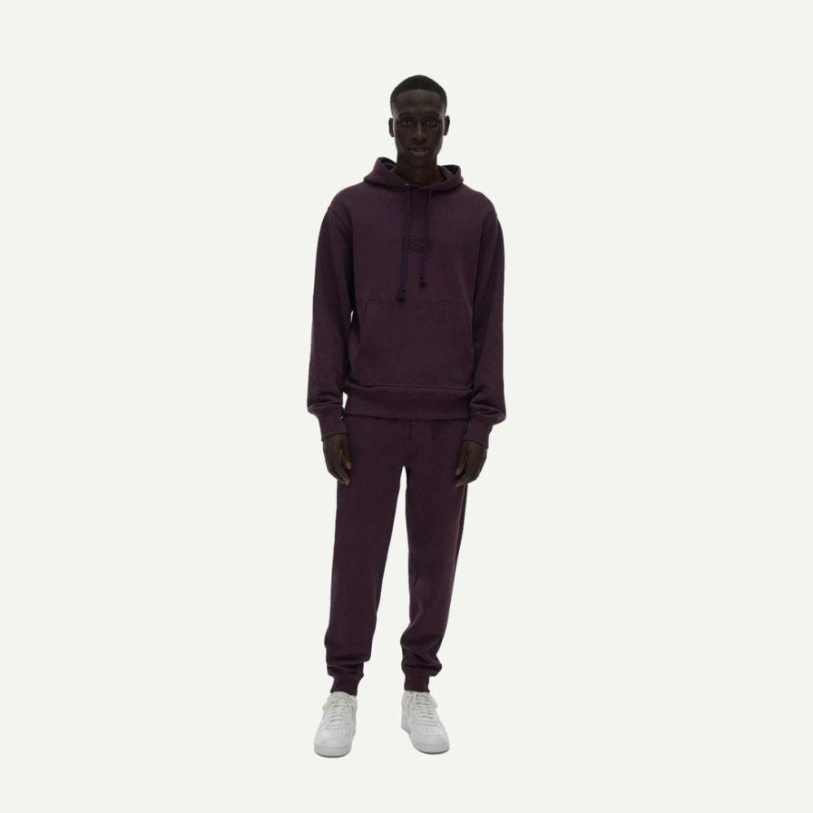 Mens * | Helmut Lang Distort Hoodie Mulberry