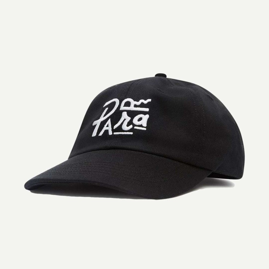 Mens * | By Parra Fonted 6 Panel Hat Black Mens