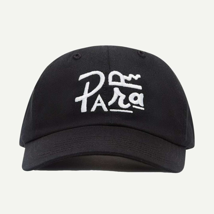 Mens * | By Parra Fonted 6 Panel Hat Black Mens