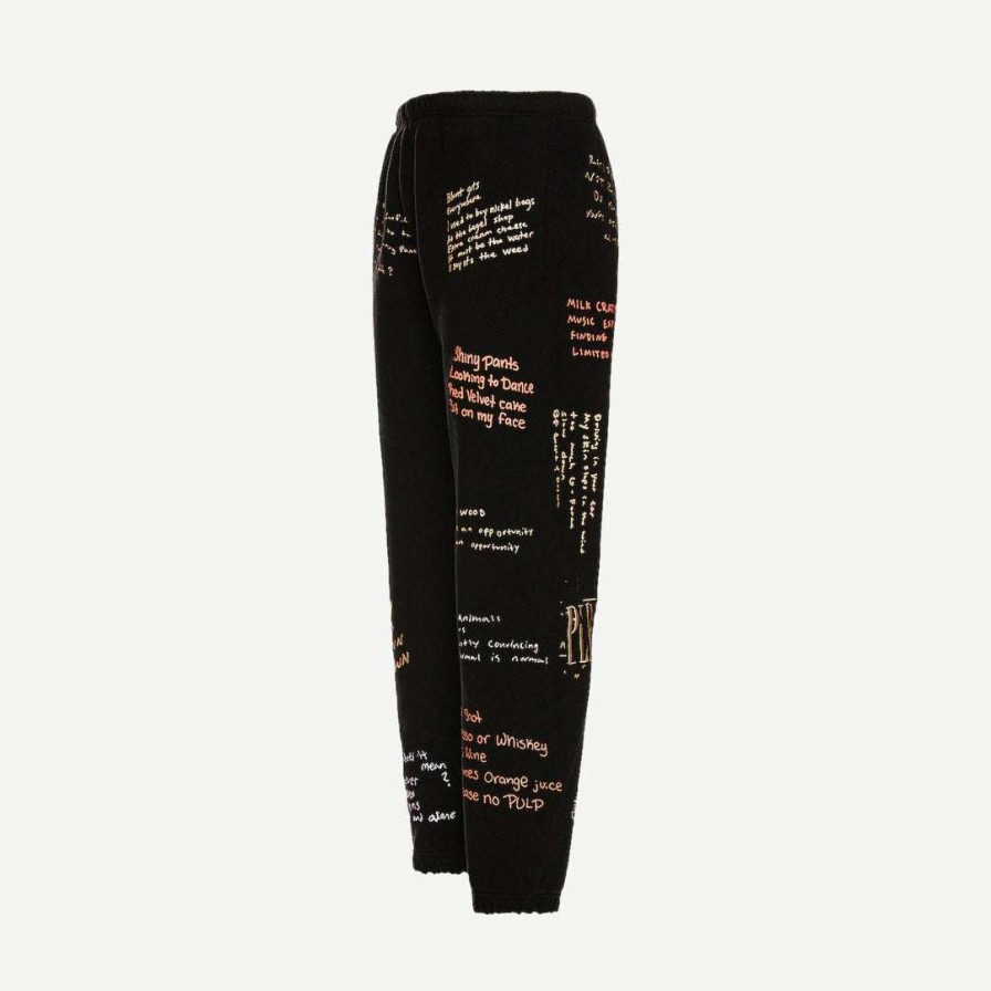 Mens * | Pleasures Black Remote Seat Pant