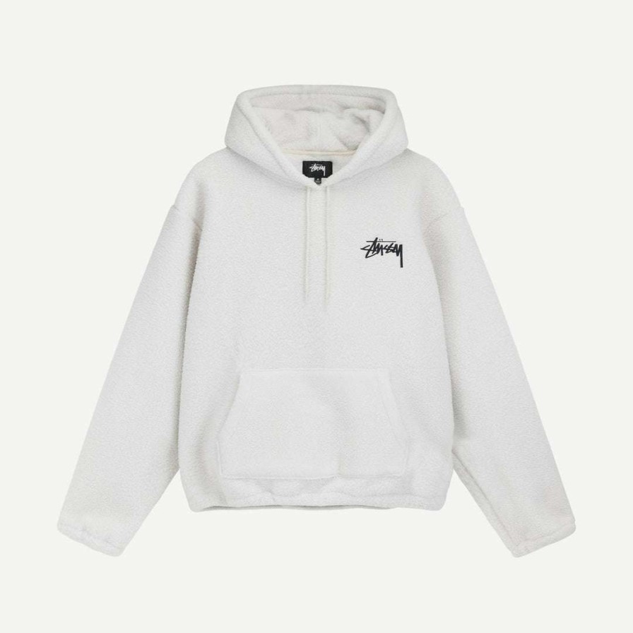 Mens * | Stussy Bronson Sherpa Hood Bone Mens