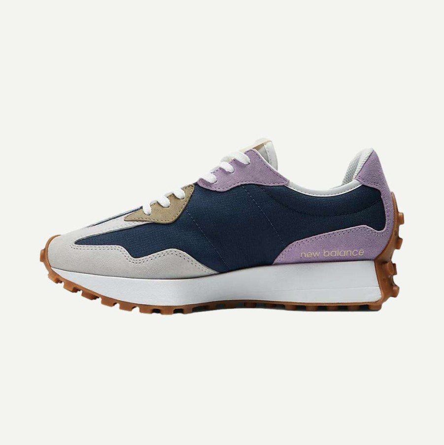 Womens * | New Balance 327- Natural Indigo / Raw Amethyst