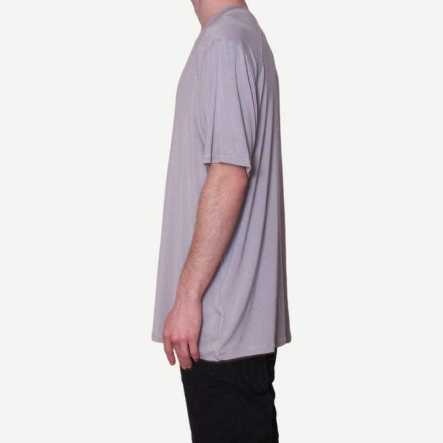 Tees * | Galvanic Mens Core Dual Blend Tee In Pale Blue