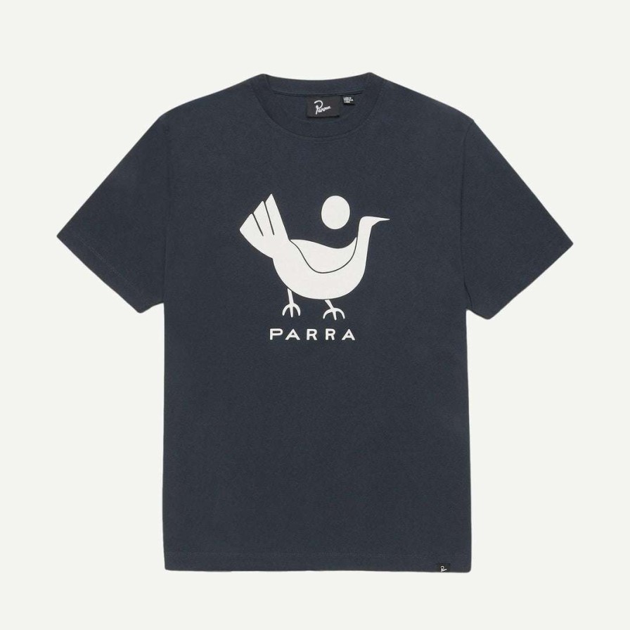 Tees * | By Parra Mens Chicken T-Shirt Navy Blue