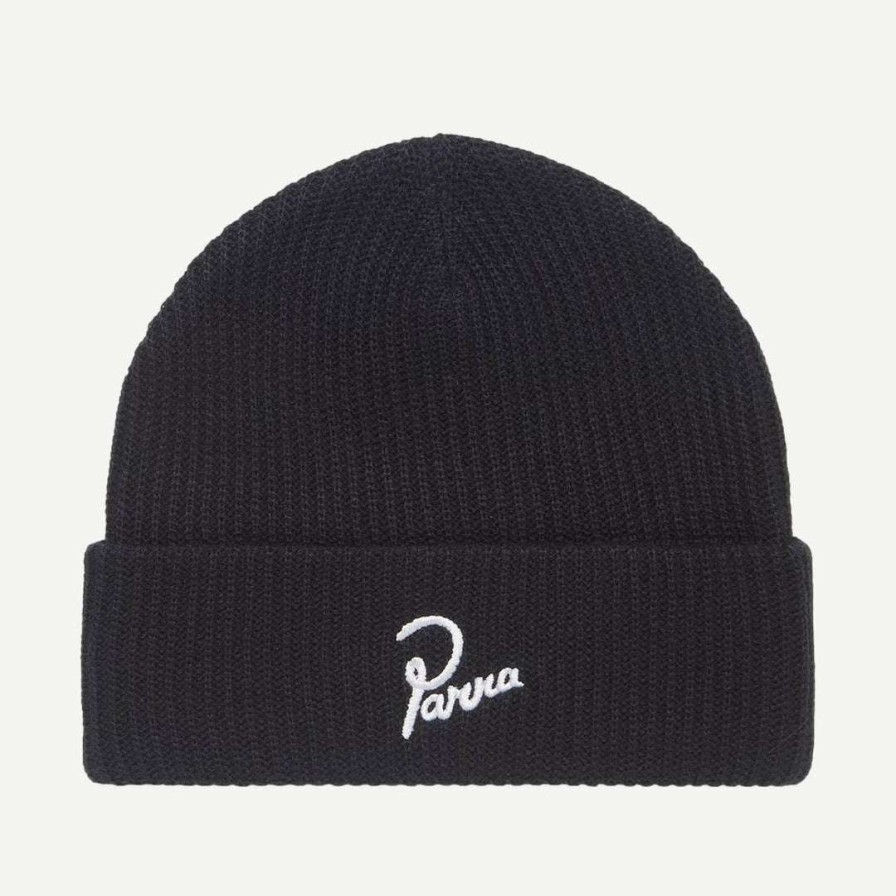 Mens * | By Parra Signature Beanie Navy Blue Mens