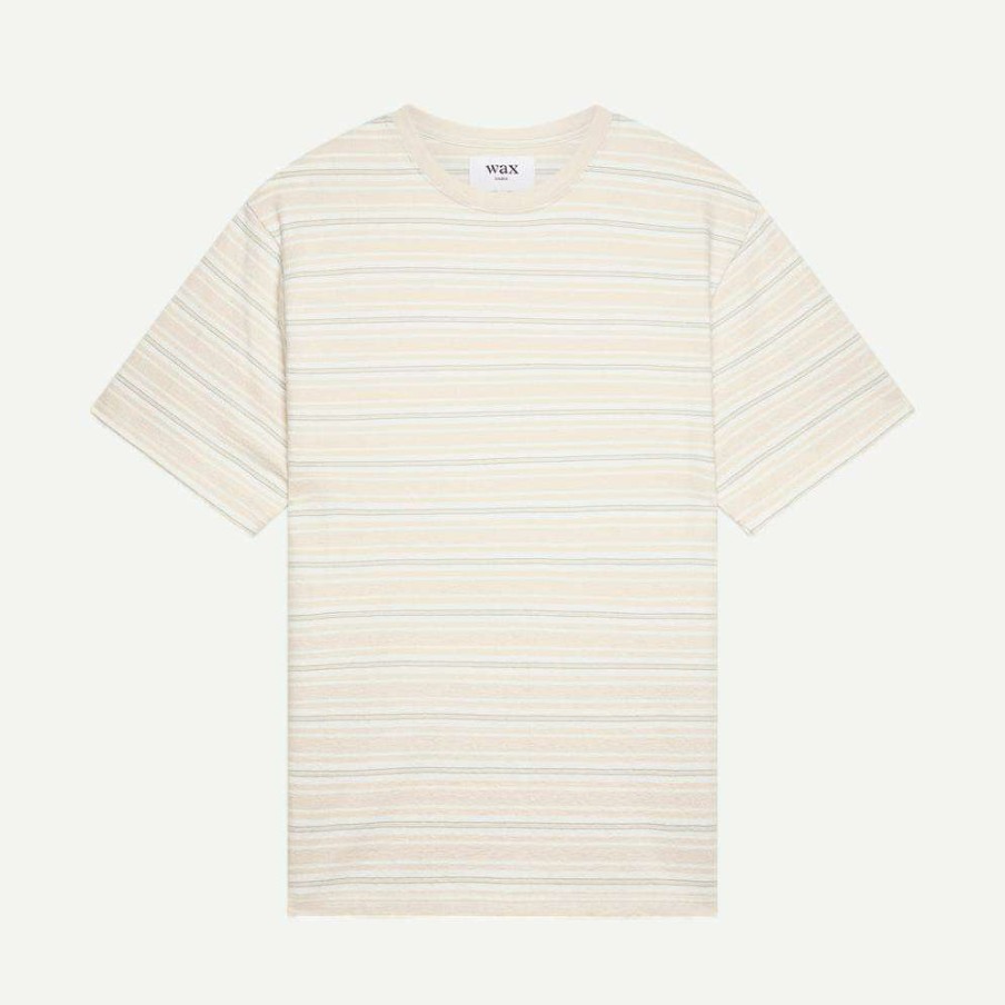 Tees * | Wax London Dean Tee Trail Stripe Pink