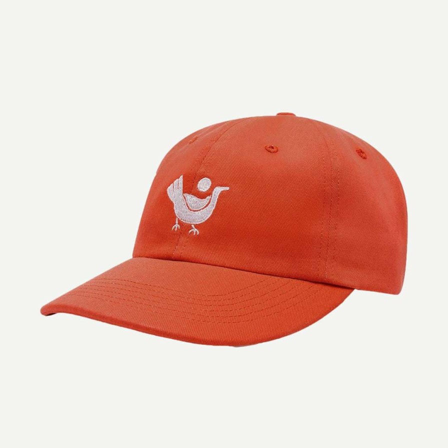 Mens * | By Parra Chicken 6 Panel Hat Burned Orange