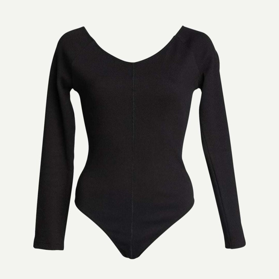 Tee & Tanks * | Ksubi Womens Mariah Bodysuit Black