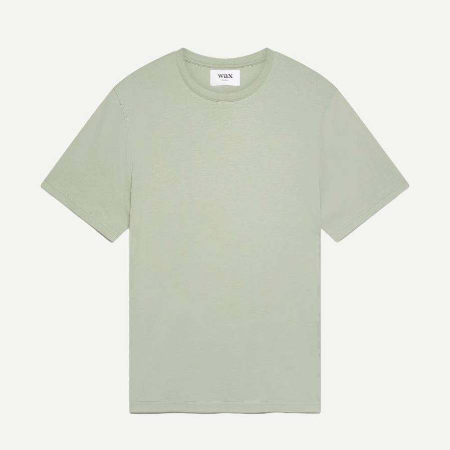 Tees * | Wax London Reid Ss Tee Compact Cotton Light Green