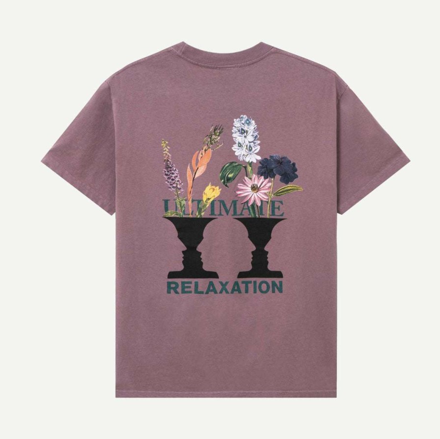 Tees * | Powers Ultimate Relaxation Tee Muted Plum Mens