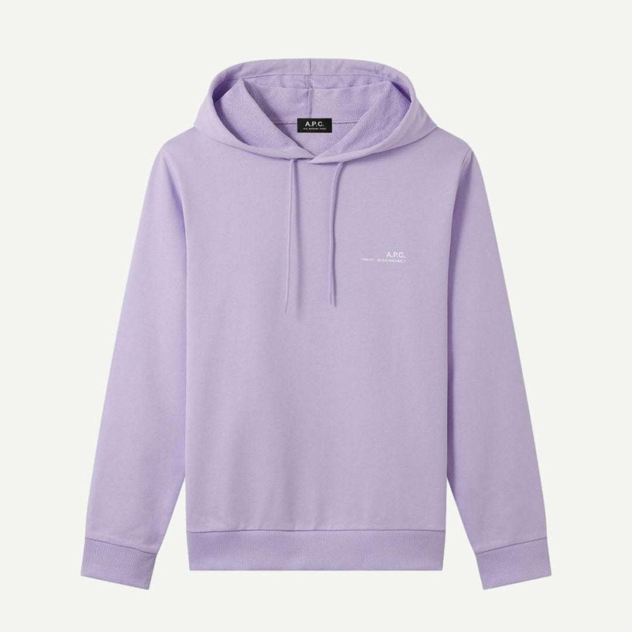 Mens * | A.P.C. Hoodie Item H In Violet Mens