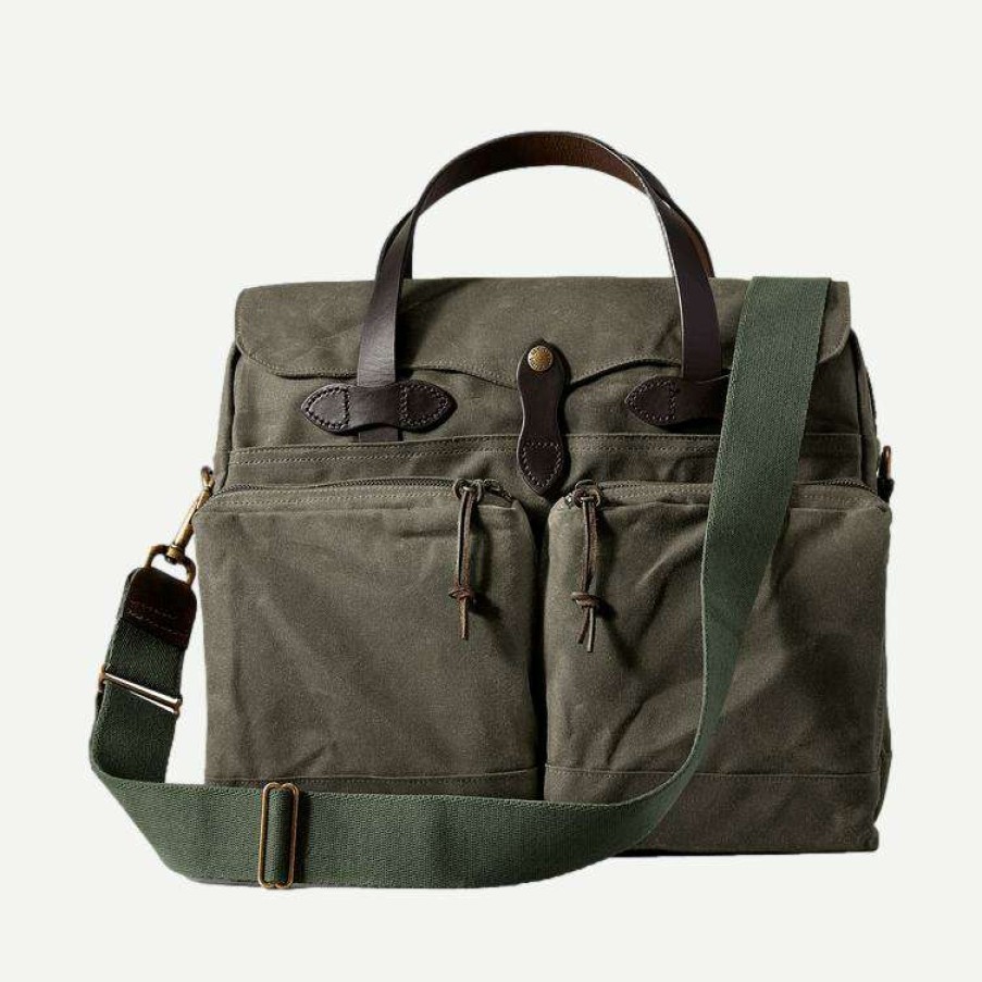 Womens * | Filson 24 Hour Tin Briefcase Otter Green