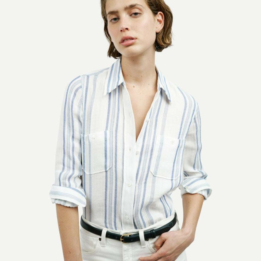 Womens * | Nili Lotan Kaya Shirt Womens