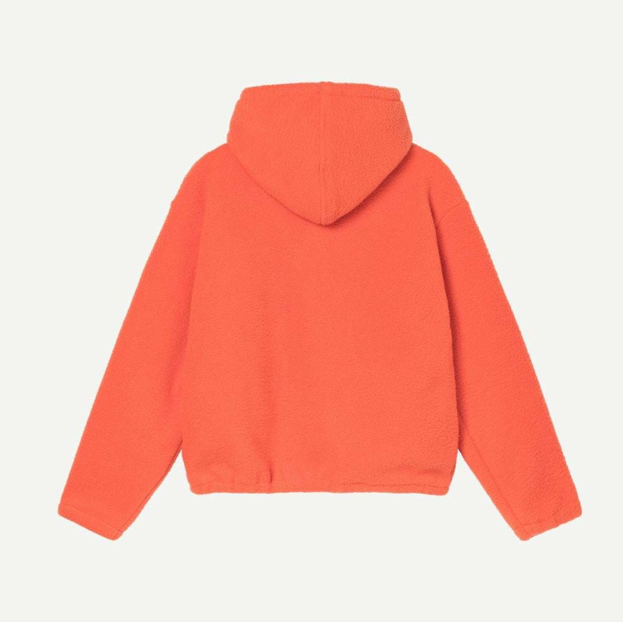 Mens * | Stussy Bronson Sherpa Hood Orange