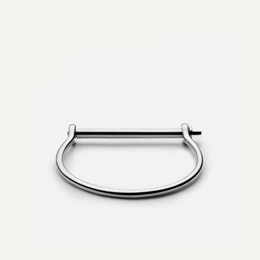 Mens * | Miansai Thin Screw Cuff Sterling Silver