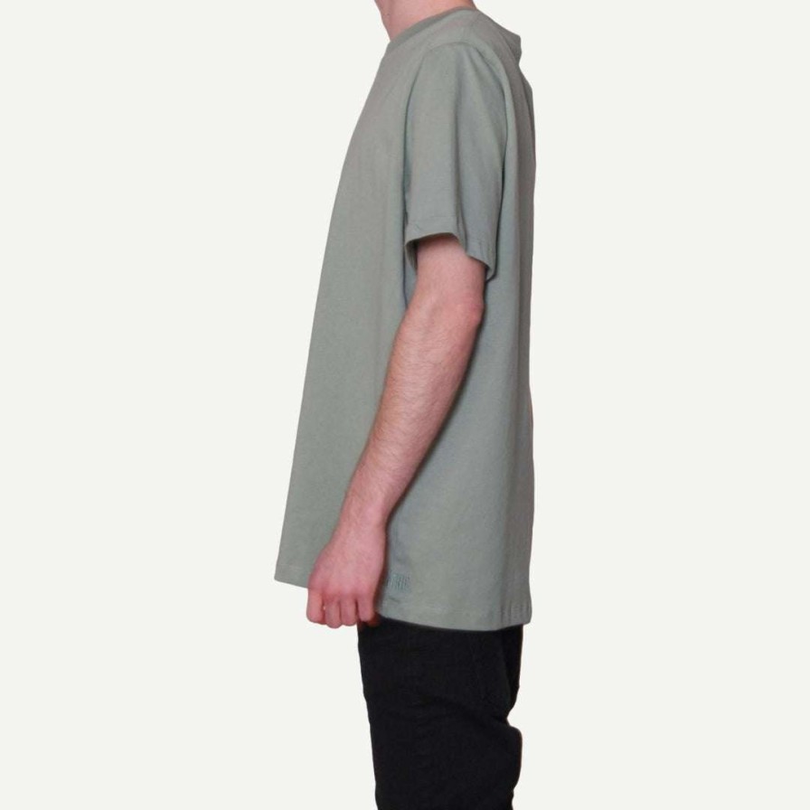 Tees * | Galvanic Mens Core Tee In Sage