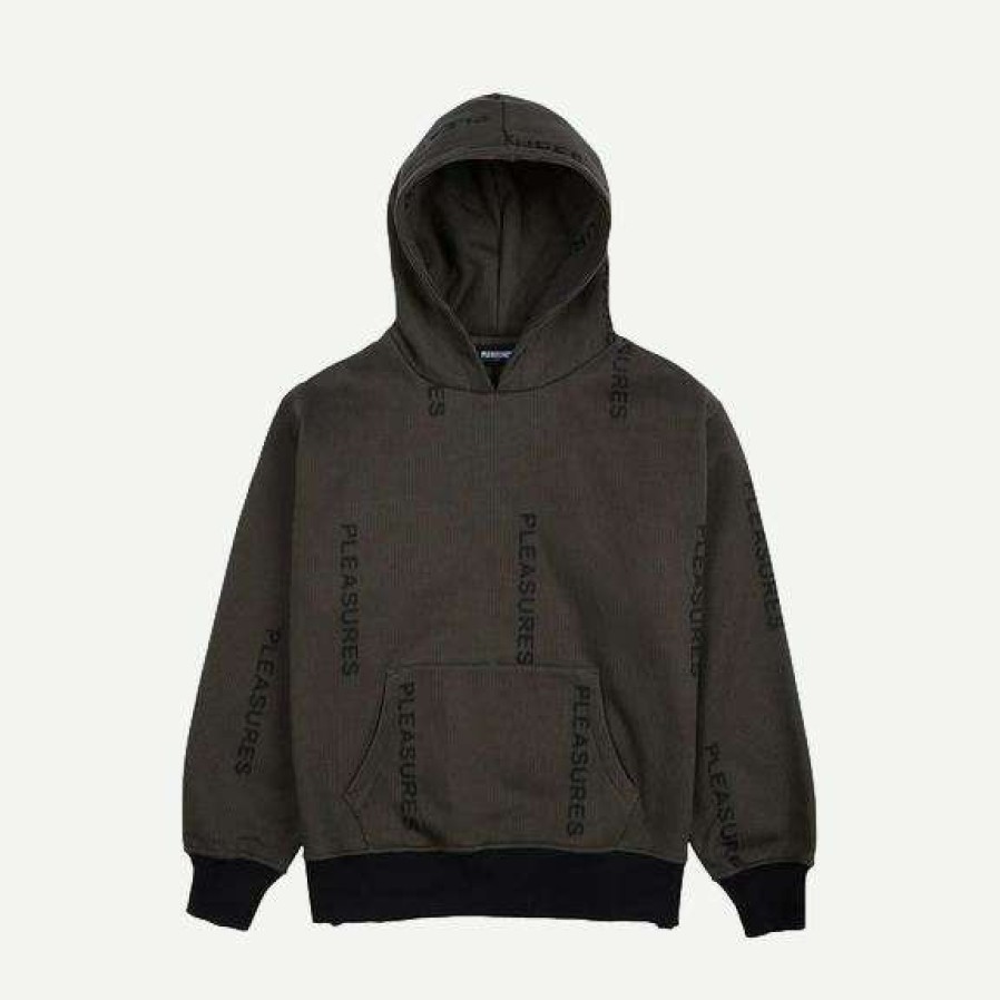 Mens * | Pleasures Mobile Pinstripe Hoodie Black Mens