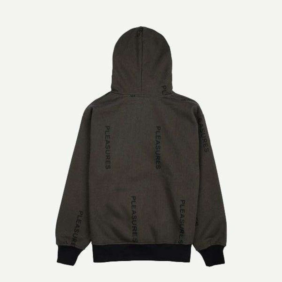 Mens * | Pleasures Mobile Pinstripe Hoodie Black Mens